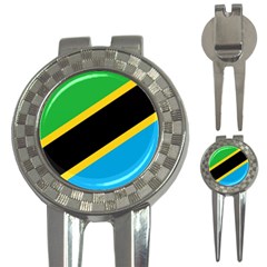 Flag Of Tanzania 3-in-1 Golf Divots by Amaryn4rt