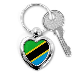 Flag Of Tanzania Key Chain (heart) by Amaryn4rt