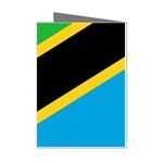 Flag Of Tanzania Mini Greeting Cards (Pkg of 8) Left