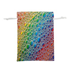 Bubbles Rainbow Colourful Colors Lightweight Drawstring Pouch (m) by Amaryn4rt