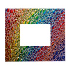 Bubbles Rainbow Colourful Colors White Wall Photo Frame 5  X 7  by Amaryn4rt