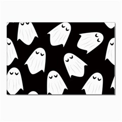 Ghost Halloween Pattern Postcard 4 x 6  (pkg Of 10) by Amaryn4rt