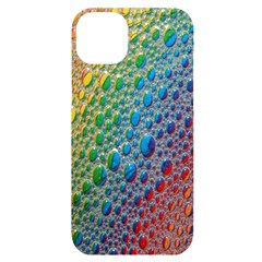 Bubbles Rainbow Colourful Colors Iphone 14 Plus Black Uv Print Case by Amaryn4rt