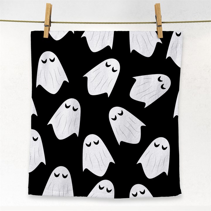 Ghost Halloween Pattern Face Towel