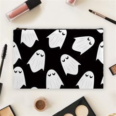 Ghost Halloween Pattern Cosmetic Bag (large) by Amaryn4rt