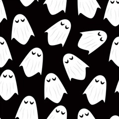 Ghost Halloween Pattern Play Mat (rectangle) by Amaryn4rt