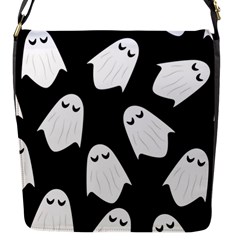 Ghost Halloween Pattern Flap Closure Messenger Bag (s) by Amaryn4rt