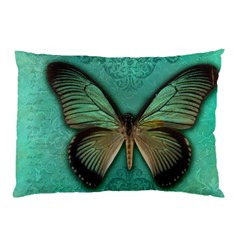 Butterfly Background Vintage Old Grunge Pillow Case by Amaryn4rt