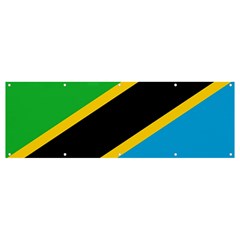 Flag Of Tanzania Banner And Sign 12  X 4  by Amaryn4rt