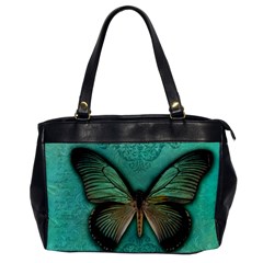 Butterfly Background Vintage Old Grunge Oversize Office Handbag by Amaryn4rt