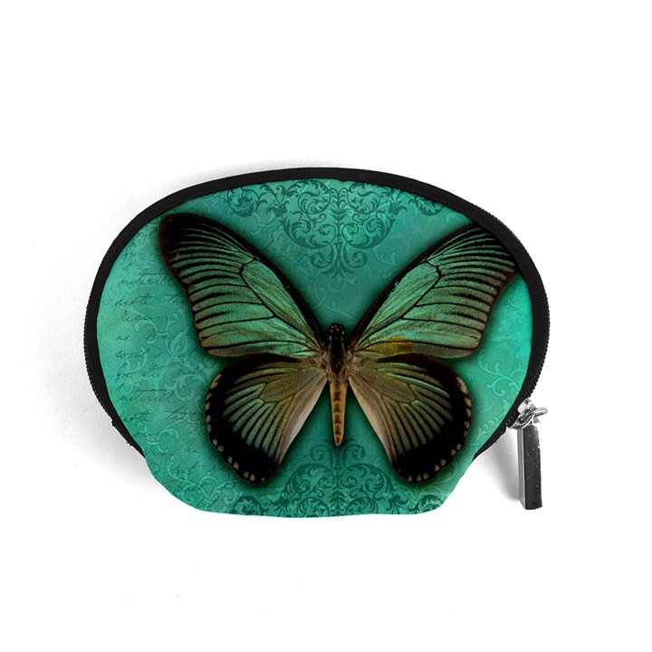 Butterfly Background Vintage Old Grunge Accessory Pouch (Small)