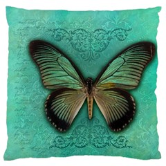 Butterfly Background Vintage Old Grunge Standard Premium Plush Fleece Cushion Case (two Sides) by Amaryn4rt