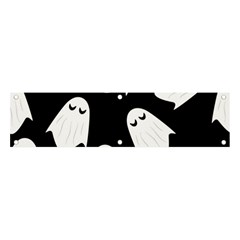 Ghost Halloween Pattern Banner And Sign 4  X 1  by Amaryn4rt