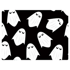 Ghost Halloween Pattern Premium Plush Fleece Blanket (extra Small) by Amaryn4rt