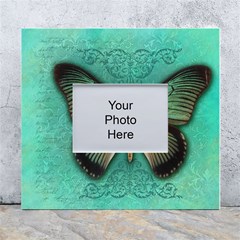 Butterfly Background Vintage Old Grunge White Wall Photo Frame 5  X 7  by Amaryn4rt