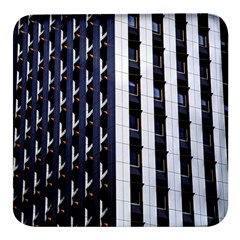 Architecture-building-pattern Square Glass Fridge Magnet (4 Pack) by Amaryn4rt