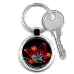 Flower Pattern-design-abstract-background Key Chain (Round) Front