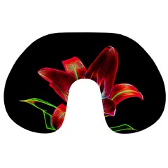 Flower Pattern-design-abstract-background Travel Neck Pillow by Amaryn4rt