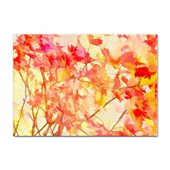 Monotype Art Pattern Leaves Colored Autumn Sticker A4 (10 Pack) by Amaryn4rt