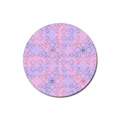 Prints By Dera  Rubber Round Coaster (4 Pack) by Derasprintsandpatterns001