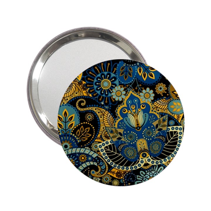 Retro Ethnic Background Pattern Vector 2.25  Handbag Mirrors