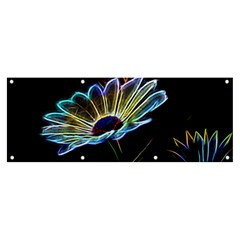 Flower Pattern-design-abstract-background Banner And Sign 8  X 3  by Amaryn4rt