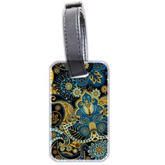 Retro Ethnic Background Pattern Vector Luggage Tag (two Sides) by Amaryn4rt