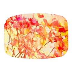 Monotype Art Pattern Leaves Colored Autumn Mini Square Pill Box by Amaryn4rt