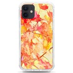 Monotype Art Pattern Leaves Colored Autumn iPhone 12 mini TPU UV Print Case	 Front