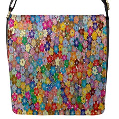 Sakura-cherry-blossom-floral Flap Closure Messenger Bag (s) by Amaryn4rt