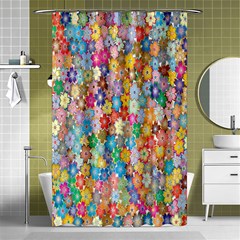 Retro Ethnic Background Pattern Vector Shower Curtain 48  X 72  (small)  by Amaryn4rt