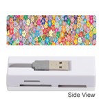 Retro Ethnic Background Pattern Vector Memory Card Reader (Stick) Front