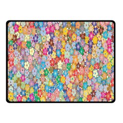 Sakura-cherry-blossom-floral Two Sides Fleece Blanket (small) by Amaryn4rt