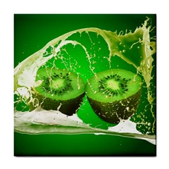 Kiwi Fruit Vitamins Healthy Cut Tile Coaster by Amaryn4rt