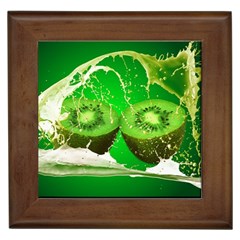 Kiwi Fruit Vitamins Healthy Cut Framed Tile by Amaryn4rt