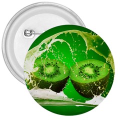 Kiwi Fruit Vitamins Healthy Cut 3  Buttons by Amaryn4rt