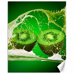 Kiwi Fruit Vitamins Healthy Cut Canvas 16  X 20  by Amaryn4rt