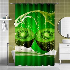 Kiwi Fruit Vitamins Healthy Cut Shower Curtain 48  X 72  (small)  by Amaryn4rt