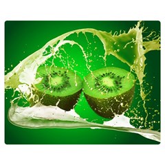 Kiwi Fruit Vitamins Healthy Cut Two Sides Premium Plush Fleece Blanket (medium) by Amaryn4rt