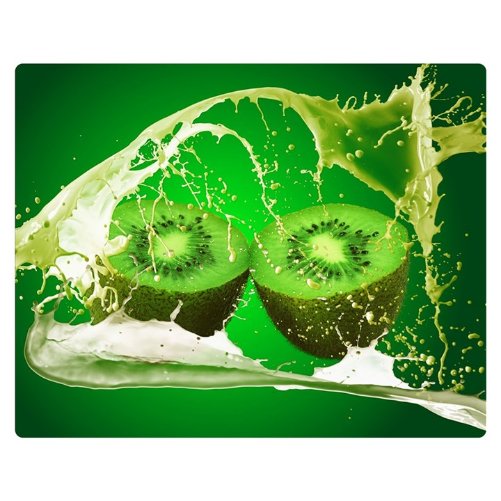 Kiwi Fruit Vitamins Healthy Cut Two Sides Premium Plush Fleece Blanket (Medium)