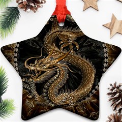 Dragon Pentagram Ornament (star) by Amaryn4rt