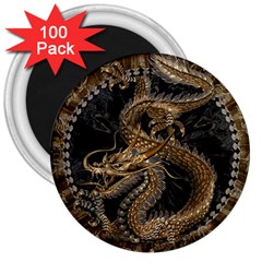 Dragon Pentagram 3  Magnets (100 Pack) by Amaryn4rt