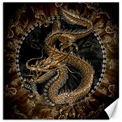 Dragon Pentagram Canvas 12  X 12  by Amaryn4rt