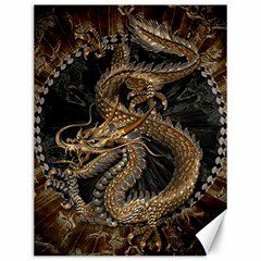 Dragon Pentagram Canvas 12  X 16  by Amaryn4rt