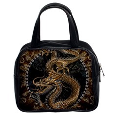 Dragon Pentagram Classic Handbag (two Sides) by Amaryn4rt