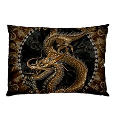 Dragon Pentagram Pillow Case by Amaryn4rt