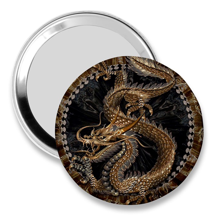 Dragon Pentagram 3  Handbag Mirrors