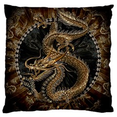 Dragon Pentagram Standard Premium Plush Fleece Cushion Case (one Side) by Amaryn4rt