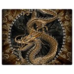 Dragon Pentagram Two Sides Premium Plush Fleece Blanket (Medium) 60 x50  Blanket Front