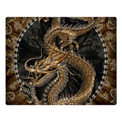 Dragon Pentagram Two Sides Premium Plush Fleece Blanket (large) by Amaryn4rt